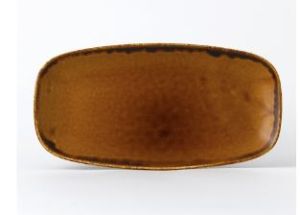 HB355- 14" x 8" Chef's Plate Brown