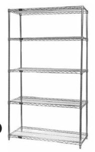 WR74-1860GY-5- Shelving Unit 60" X 18" X 74"