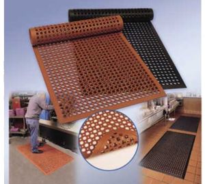 2530-R5 3 ft. x 5 ft. red anti-fatigue floor mat
