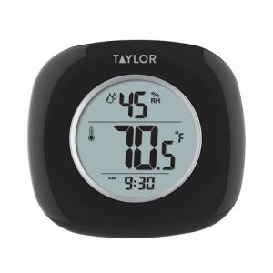 1745BK black indoor thermometer and hygrometer