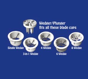 S-03B 6-wedge blade cup with cover