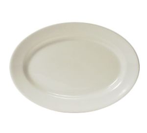 TRE-012- 10" x 7" Platter Eggshell