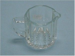 CREAMER 2-1/2 OZ GLASS LANCASTER COLONY 04 07008