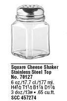 SHAKER CHEESE 6-1/4 OZ 70127 PARKS 