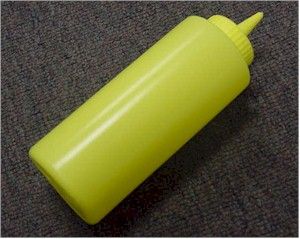 2812-08 - 12 Oz Yellow Color Mate Squeeze Bottle Dispenser