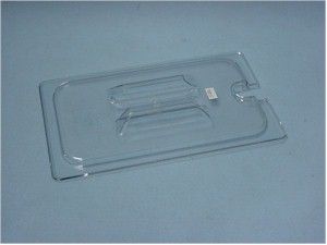 1029107 -   1/4 Size Clear Handled Notched Lid