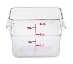 12SFSCW135- 12 Qt Container Square