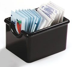 455003- Sugar Packet Caddy Black