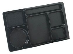 61503- 6 Comp Tray Black