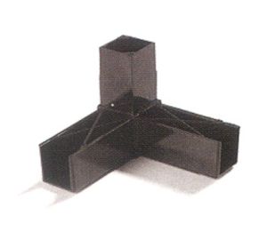 900231- Grey Assembly Block 1" 90°