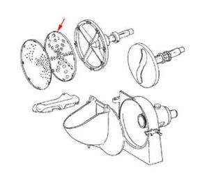 205-1061- 3/32" Shredder Plate