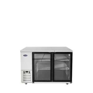 MBB59GGR 59 in. two-door glass back bar cooler