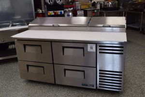 TPP-AT-67D-4-HC 67" Refrigerated Pizza Prep Table with 4 Drawers