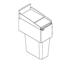 TS12TRA- 23 Gal Ts Series Trash Receptacle