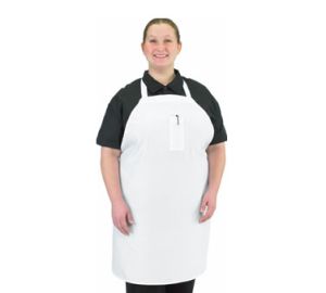 600BAW- Bib Apron White 