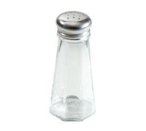 G-117 - Glass Shaker 3 Oz Paneled
