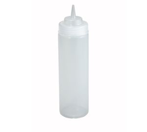 PSW-24- 24 Oz Squeeze Bottle Clear